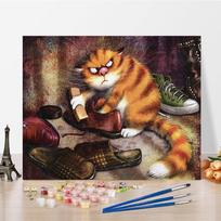 Menas „Pasidaryk pats“ Tapyba pagal skaičius Deimantinė tapyba Skaičiai Tapyba Skaitmeninė aliejinė tapyba Aliejinė tapyba Namų dekoro pomėgiai 40x50cm no frame
