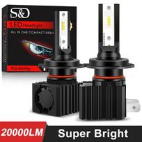 Mini H1 H4 H7 H11 LED automobilių priekinių žibintų lemputės HB3 9005 HB4 9006 LED H3 H8 rūko žibintas 6000K motociklo lempos H4 LED lemputė ZES mikroschema H1