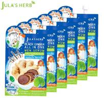 Jula's Herb Black Ginger All in one Men Serum Oil Control Pore Tightening 8 ml x 6 pcs - Thai 8 ml. x 6 pcs mėlyna