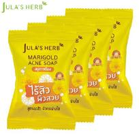 Jula's Herb Marigold Muilas nuo spuogų 60 gx 4 vnt - tailandietiškas 60 g geltona