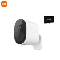 „Xiaomi“ lauko fotoaparato baterijos versija IP kamera HD 1080P WDR „Smart Night Vision 130“ platus vaizdas, atsparus vandeniui IP65, skirtas „Mijia 32G TF“ juoda