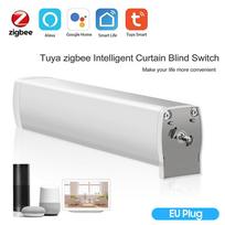 „Tuya Smart Zigbee Electric Curtain Motor WiFi“ programa „Smart Timing“ nuotolinio valdymo pultas veikia su „Smart Life“. EU Plug