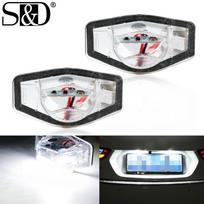2 vnt. Automobilio LED numerio foninio apšvietimo lempos valstybinio numerio žibintai Auto lemputė Canbus 12V 6500K skirta Honda Crv Fit Jazz Hrv Frv cr-v Odyssey Stream