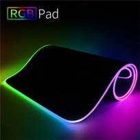 RGB žaidimų pelės kilimėlis LED kompiuterio pelės kilimėlis su foniniu apšvietimu, skirtas klaviatūros stalo kilimėliui