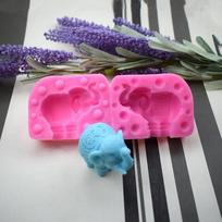 3D trimatis dramblių modeliavimas cukraus pyrago forma Rankinė muilo forma žvakių forma gipso pelėsio pudingo forma