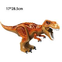 Rudos Tyrannosaurus Rex statybinės kaladėlės Didelio dinozauro modelio statybinių blokelių surinkimo žaislas