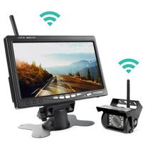 Transporto priemonės belaidė atbulinės eigos kamera 7 colių HD TFT LCD transporto priemonės galinio vaizdo kameros monitorius sunkvežimiams Autobusų RV priekabų ekskavatorius