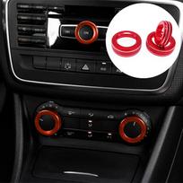 Skirta Mercedes Benz ABCE klasės GLK GLA CLA GLE ML GL automobilio garsumo rankenėlės dekoratyvinis žiedas oro kondicionavimo reguliavimo mygtuko dangtelis black