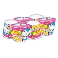Nissin Mini Cup Doraemon greitai paruošiamų makaronų vištiena su kukurūzų skoniu 40 g. x 6 vnt 40 g. x 6 pcs