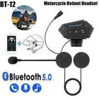 Motociklas BT Šalmas Ausinės Belaidė laisvų rankų skambučių rinkinys Stereo Anti-interference Vandeniui atsparus muzikos grotuvo garsiakalbis