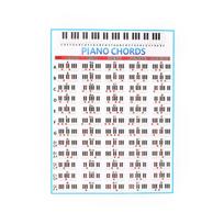 11 colių x 8,27 colio plastikinio sandarinimo fortepijono akordų diagrama fortepijono pratimams / muzikos rašymui
