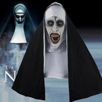 Nauja vienuolė siaubo kaukė gaubtu šalmas Valak Helovinas baisus Cosplay kostiumai Prop Party