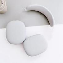 3 viename ausinių silikoninis apsauginis dėklas, skirtas AirPods Max balta