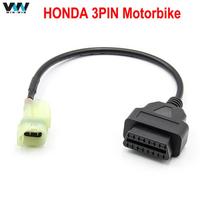 Motociklo diagnostikos kabelis „Honda“ 4 kontaktų iki 16 kontaktų OBD2 kabelis, 4 kontaktų vyriškas kištuko adapteris prie 16 kontaktų moteriško „Honda“ varikliui