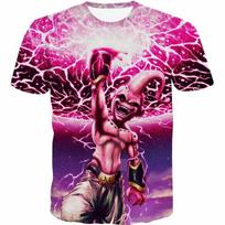 3D Super Anime Majin Buu spausdinti vyriški madingi marškinėliai trumpomis rankovėmis Dragon Z marškinėliai (S-5XL) S