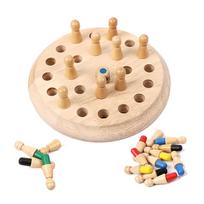 Vaikų mediniai 3D galvosūkiai, šachmatų žaidimai „Memory Match Stick“ Package-16.6x16.6x4CM