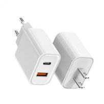 Įkroviklis PD 20W Greitas įkrovimas USB A Type-c prievadai Kištuko įkrovimo adapteris tinka visiems Samsung Huawei Xiaomi Redmi išmaniesiems telefonams EU balta