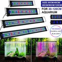 12V EU kištukas itin plonas LED akvariumo šviestuvas daugiaspalvis viso spektro 30–120 cm akvatorijos vandens augalų jūrinių augalų apšvietimo lempa 30cm