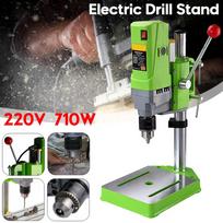 710 W BG-5156E Suolinis gręžimo stovas Mini elektrinis gręžimo stendas Gręžimo stovas Plieninis griebtuvas 1–13 mm, skirtas medienos apdirbimui, pasidaryk pats