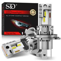 2vnt H4 LED priekinių žibintų lemputės 9003 HB2 Canbus tolimųjų šviesų automobilio šviesa 20000LM turbo LED diodinė lempa Auto 12V 6500K lempa