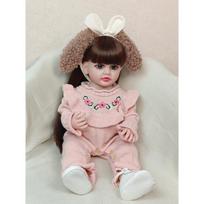 Gražios minkštos Reborn Baby Realistiškos Mini Baby Reborn Child Child Vonios žaislas naujagimio lėlės mergaitėms mažyliui gimtadienio dovana 55 cm
