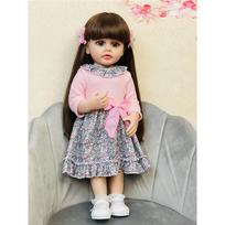 55 cm Reborn Baby Pilnas silikoninis kūnas Mielos mergaitės lėlės žaislai Princesės lėlės gali maudytis vaikams Gimtadienio kalėdinės dovanos