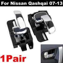 2x durelių rankenos vidus Vidinis chromas, skirtas Nissan Qashqai J10 2007 2008 2009 2010 2011 2012 2013 80670JD00E 80671JD00E Kairė Dešinė