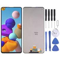 Visas skystųjų kristalų ekrano ir skaitmeninimo įrenginio komplektas, skirtas Samsung Galaxy A21S gray