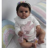 60 cm paruošta lėlė paveikslėlyje Reborn Doll Tutti Toddler Girl Hand Paint Lėlė Aukštos kokybės 3D odos lėlė