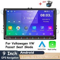 2Din Android Carplay GPS automobilinis multimedijos grotuvas, skirtas Volkswagen/Volkswagen/Golf/Polo/Tiguan/Passat/b7/b6/SEAT/Leon/Skoda/Octavia 1+32GB
