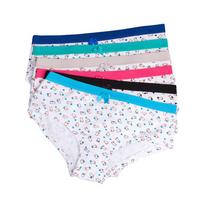 Sexy Bunny Print Kelnaitės Medvilninės apatinės kelnaitės apatinis trikotažas Patogus žemu juosmeniu moteriškas apatinis trikotažas 6 vnt/komplektas M įvairiaspalvis