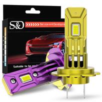 2vnt H7 LED priekinių žibintų lemputės mini belaidės 50W 25000LM 6000K CSP, skirtos automobilio priekinių žibintų automatiniams diodiniams žibintams H7 turbo LED 12V automobiliui