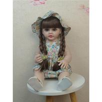 55 CM Reborn Dolls Viso silikono Kūdikiui Realistiškos naujagimio mergaitės lėlės Princesės lėlės mergaitėms gimtadienio dovanoms