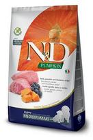 FARMINA N and D GF PUMPKIN DOG LAMB and BLUEBERRY PUPPY MEDIUM/MAXI 12kg