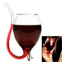 300 ml Vampire Devil raudono vyno taurės puodelis su įmontuotu geriamojo vamzdelio šiaudeliu