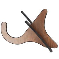 Medinis Ukulele gitaros stovas, nešiojamas nuimamas styginių instrumentų laikiklis Basswood medžiaga gitaroms ruda