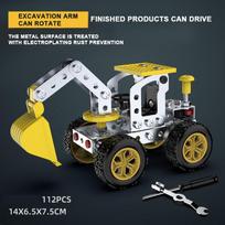 Metalinis 3D surinkimo inžinerinis transporto priemonės modelis