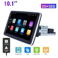 Universal Radio 1 DIN Android 2+32GB, 10,1  Rotary Screen, Carplay ir Android Auto, DSC GPS WiFi