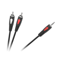 Cabletech Eco-Line kabelis 3.5 AUX - 2xRCA 3m