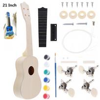 21 colio Ukulele „pasidaryk pats“ rinkinys „Basswood Soprano Hawaii“ gitaros rankų darbo tapyba tėvams ir vaikams kampanija
