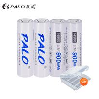 PALO 4PCS AA 14500 900mah 3,7 V ličio jonų įkraunamas ličio jonų akumuliatorius balta