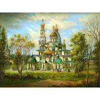 5D „pasidaryk pats“ deimantų tapyba peizažas, religija, siuvinėjimas, peizažas, stačiatikių krikščionybė, bažnyčios tapyba 20X30CM
