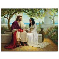 Balta kaip sniegas 5D „pasidaryk pats“ deimantų tapyba Religija Visas apvalus deimantinis siuvinėjimas 20X30CM