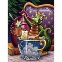 Visas 5D „pasidaryk pats“ deimantų piešimas animacinis filmas „drakono arbata“ siuvinėjimas kryželiu namų dekoras, rankų darbo dovana 25x30cm