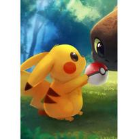 Visas 5D „pasidaryk pats“ deimantinis paveikslas „Pikachu“ deimantinis siuvinėjimas Visiškai klojamas kryželiu namų dekoras, rankų darbo dovana 20x30cm