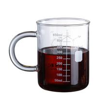 450 ml stiklinis puodelis stiklinė Pieno pusryčių kavos puodelis Aukštai temperatūrai atsparus puodelis su skalsiais gėrimais