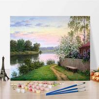 Skaičių tapyba „Pasidaryk pats“ Tapyba pagal skaičius Skaičiai tapyba aliejiniais dažais Namų dekoravimas Drobė Skaitmeninė aliejinė tapyba 40x50cm no frame