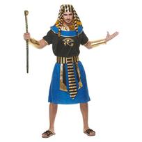 Suaugusiųjų vyrų Egipto faraono kostiumų karnavalinis vakarėlis Vietinis Egipto Cosplay kostiumas mėlynas M