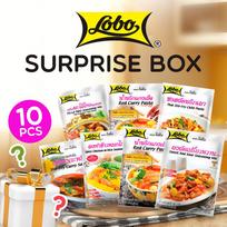 „Lobo Surprise Box“ [Lucky Box] Išbandykite Tailando maisto skonį iš Tailando (10 vnt) 10 pcs