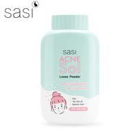 Sasi Acne Sol biri pudra, Cica, arbatmedžio aliejus, salicilas, veido pudra nuo spuogų, 50 g. - Tailando odos priežiūra 50 g.